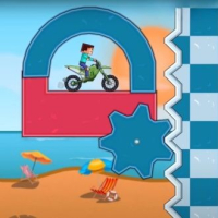 MotoX3M Pool Logo — Free Browser Game on Fuxien