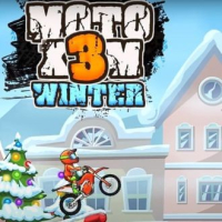MotoX3M Winter Logo — Free Browser Game on Fuxien