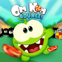 Om Nom Bounce Logo — Free Browser Game on Fuxien