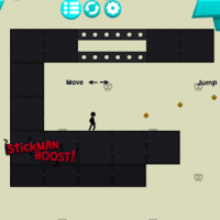 Stickman Boost Logo — Free Browser Game on Fuxien