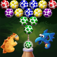 Dino Eggs Bubble Shooter Logo — Free Browser Game on Fuxien