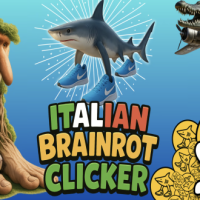 Italian Brainrot Clicker Game Logo — Free Browser Game on Fuxien