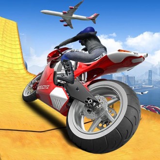 Impossible Moto Bike Track Stunts Logo — Free Browser Game on Fuxien